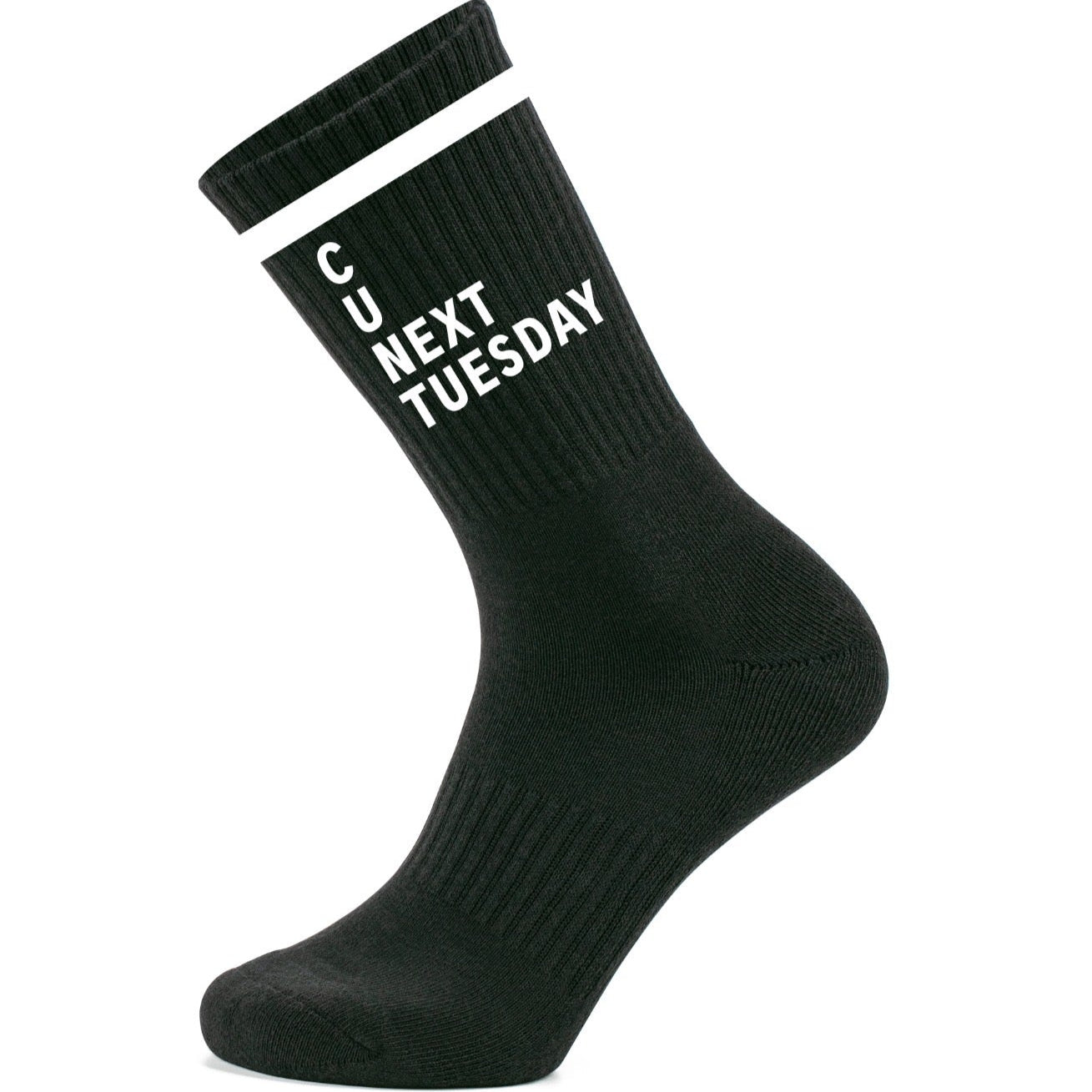 C U NEXT TUESDAY black Socks - Sox UK