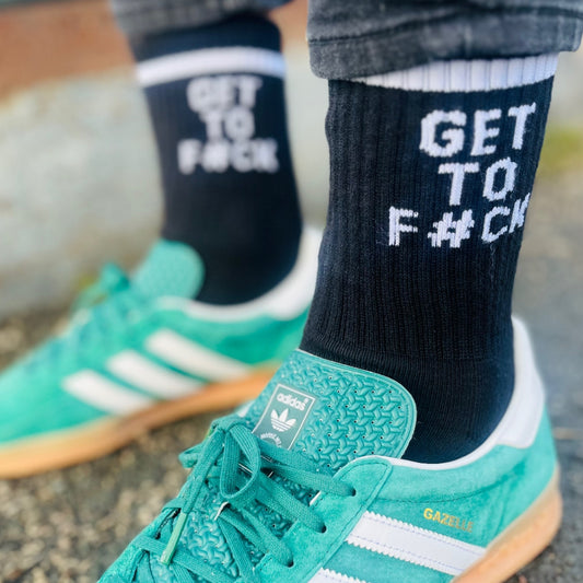 Get To F*ck Black socks - Sox UK