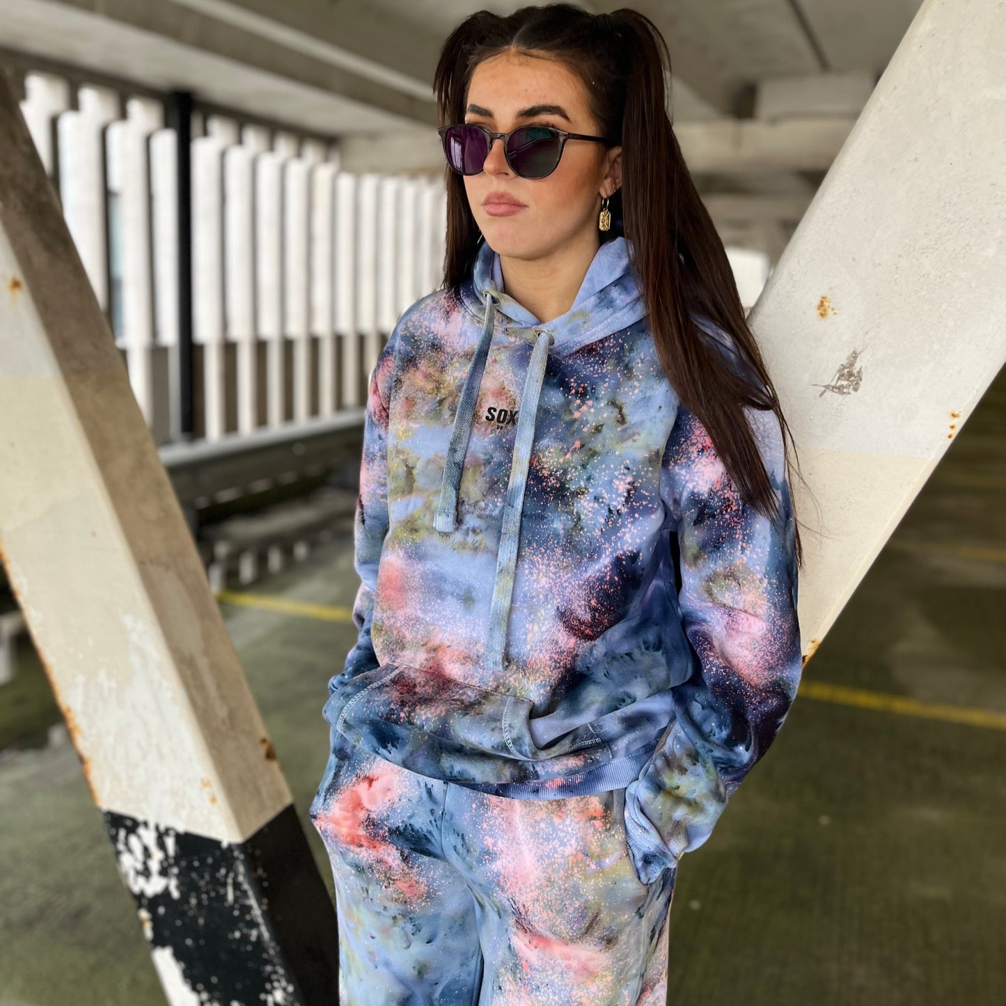 Joggers tracksuit matching set tie dye clothing hoodies men and women set handmade bespoke custom match SOX UK 