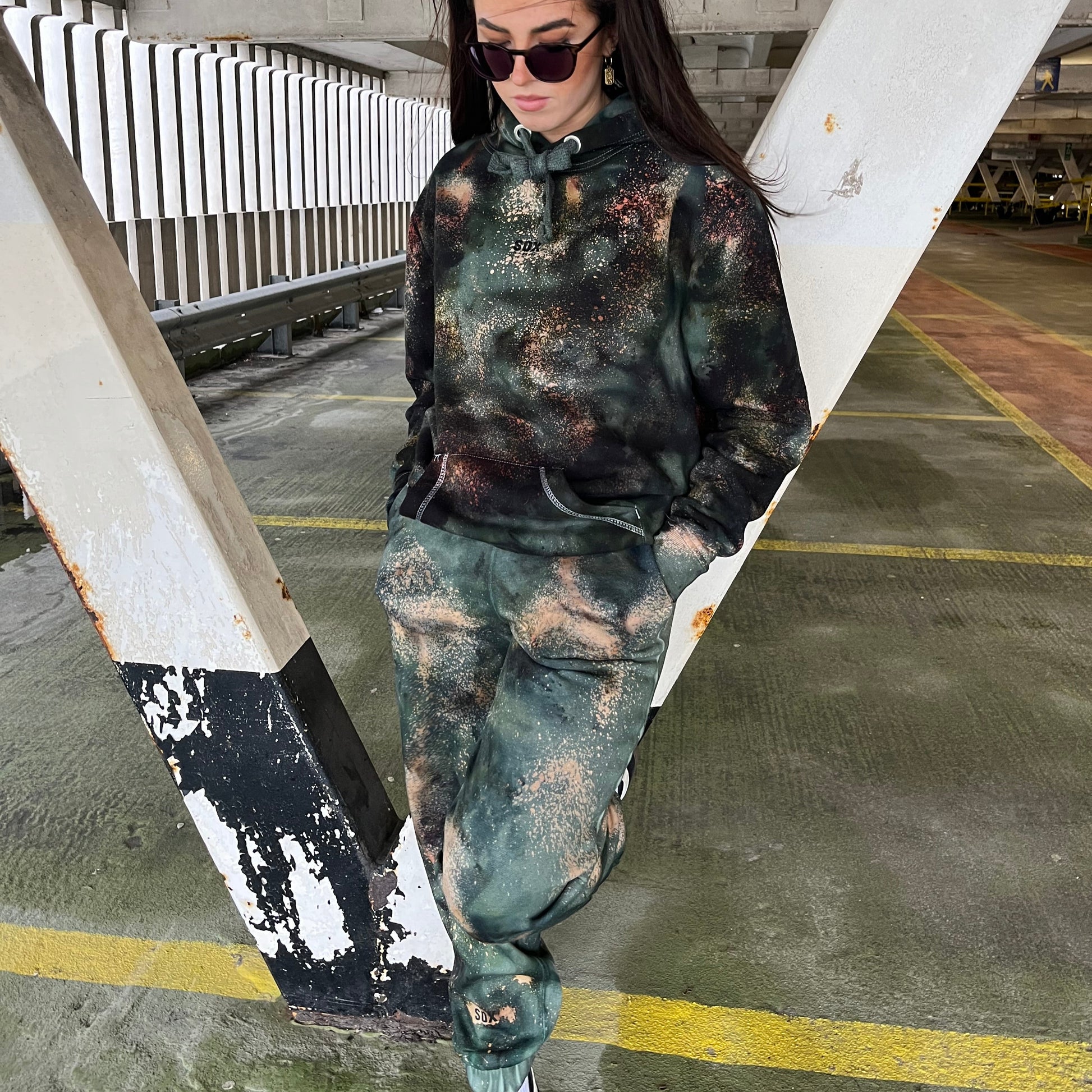 Joggers tracksuit matching set tie dye clothing hoodies men and women set handmade bespoke custom  SOX UK 