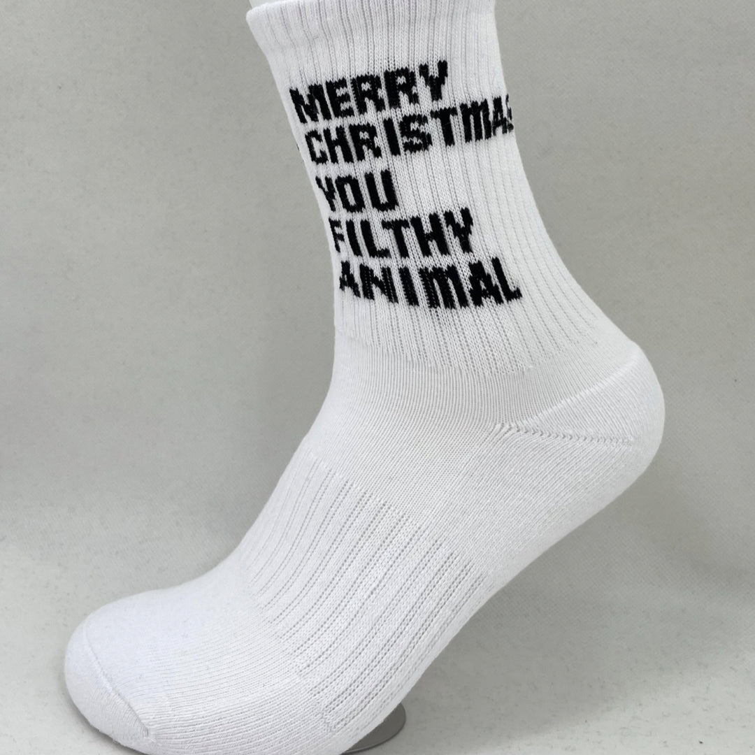 Merry Christmas you filthy animal Socks - Sox UK