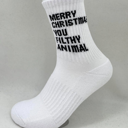 Merry Christmas you filthy animal Socks - Sox UK