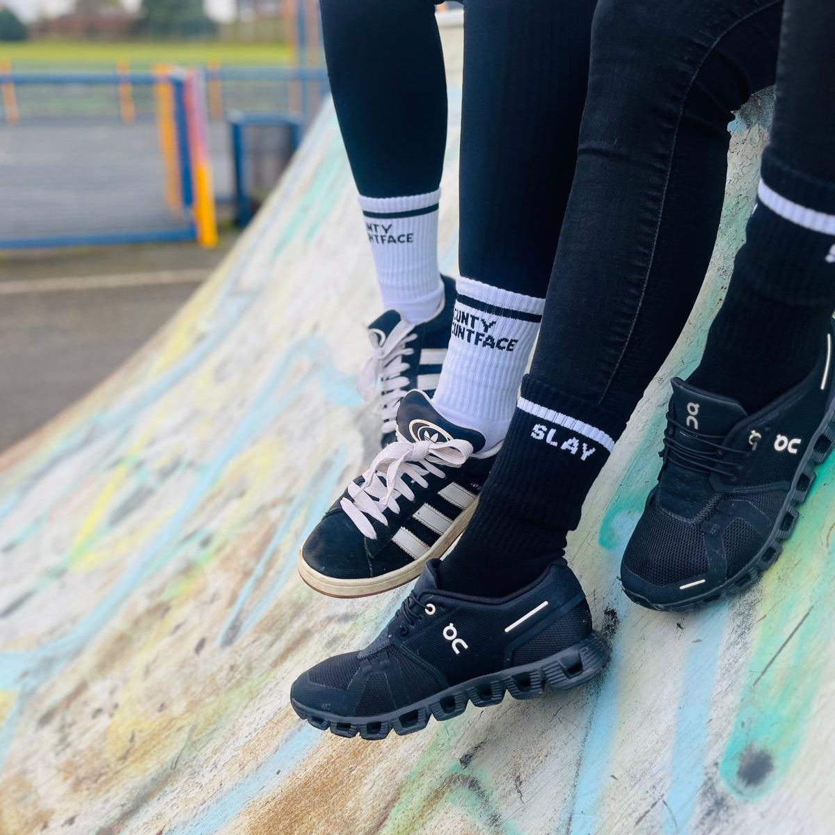 SLAY Black socks Sox UK
