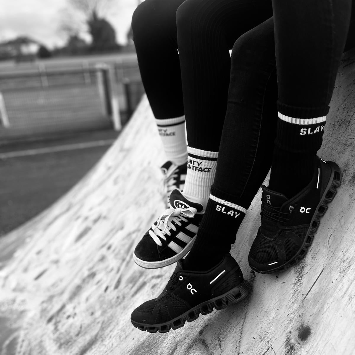SLAY Black socks Sox UK