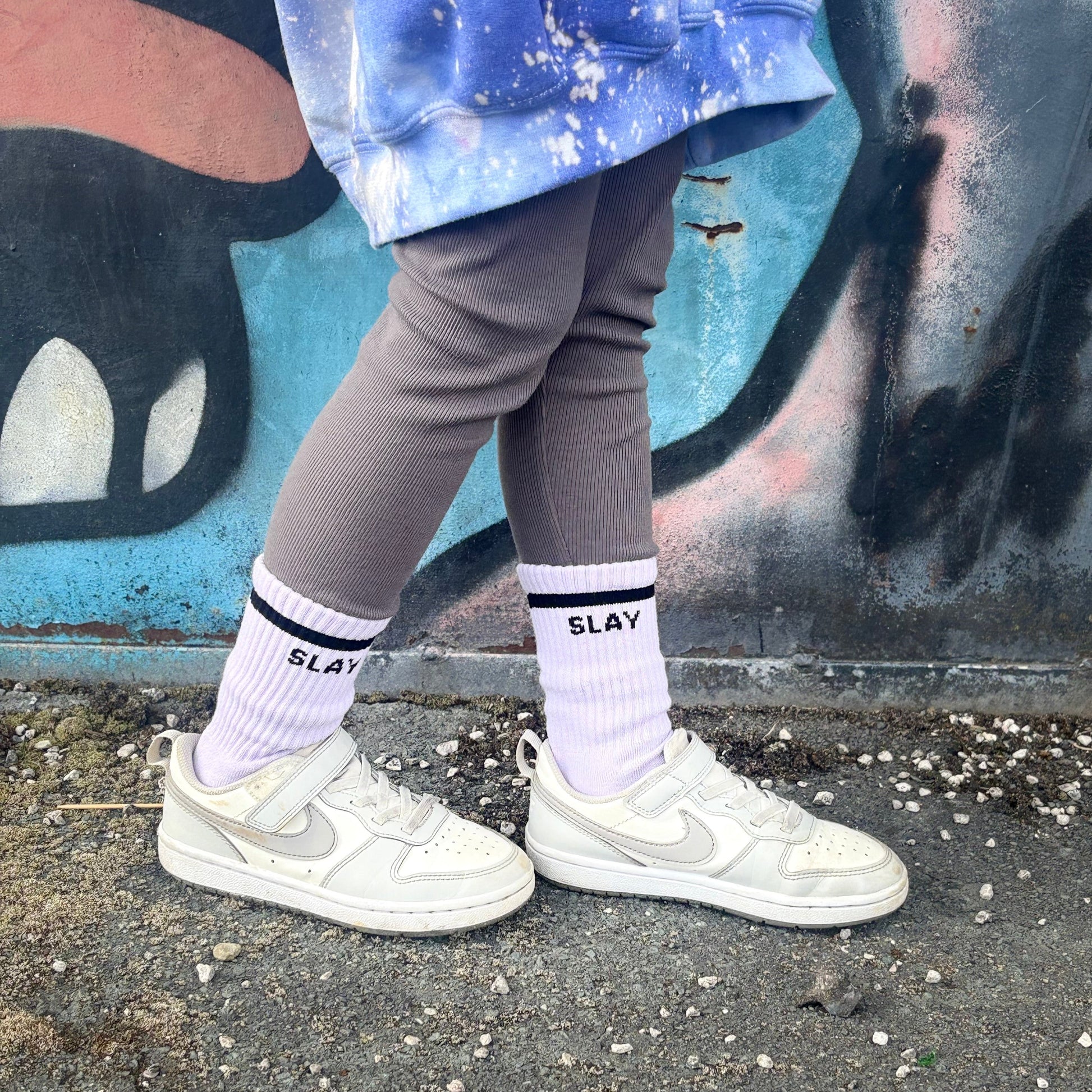 Slay socks another day another slay cotton socks kids socks teens socks one size girl quotes purple quote quoted socks cotton socks Sox UK gifts