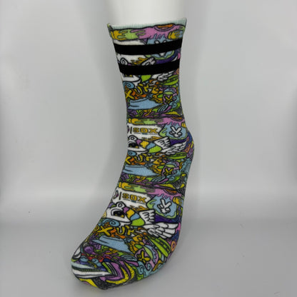 Sox UK unicorn socks pegasus art socks colourful socks Sox UK tie dye hand drawn gifts womens socks mens socks one size Peggy 1985 gym socks sports socks birthday gifts cotton