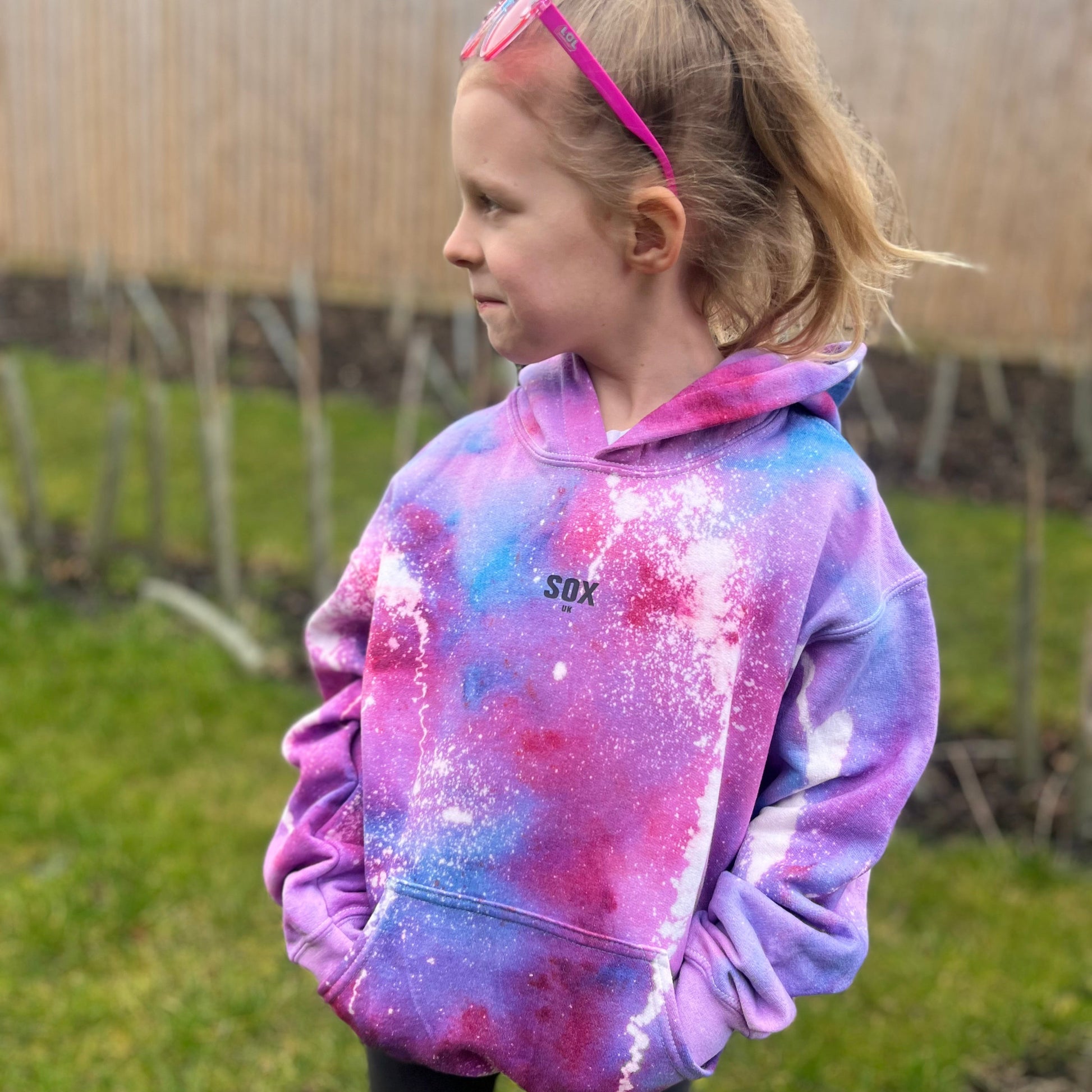 bubble gum kids unisex hoodie tie dye custom made boys and girls trend fashion kids clothing kids hoodies socks  SOX UK