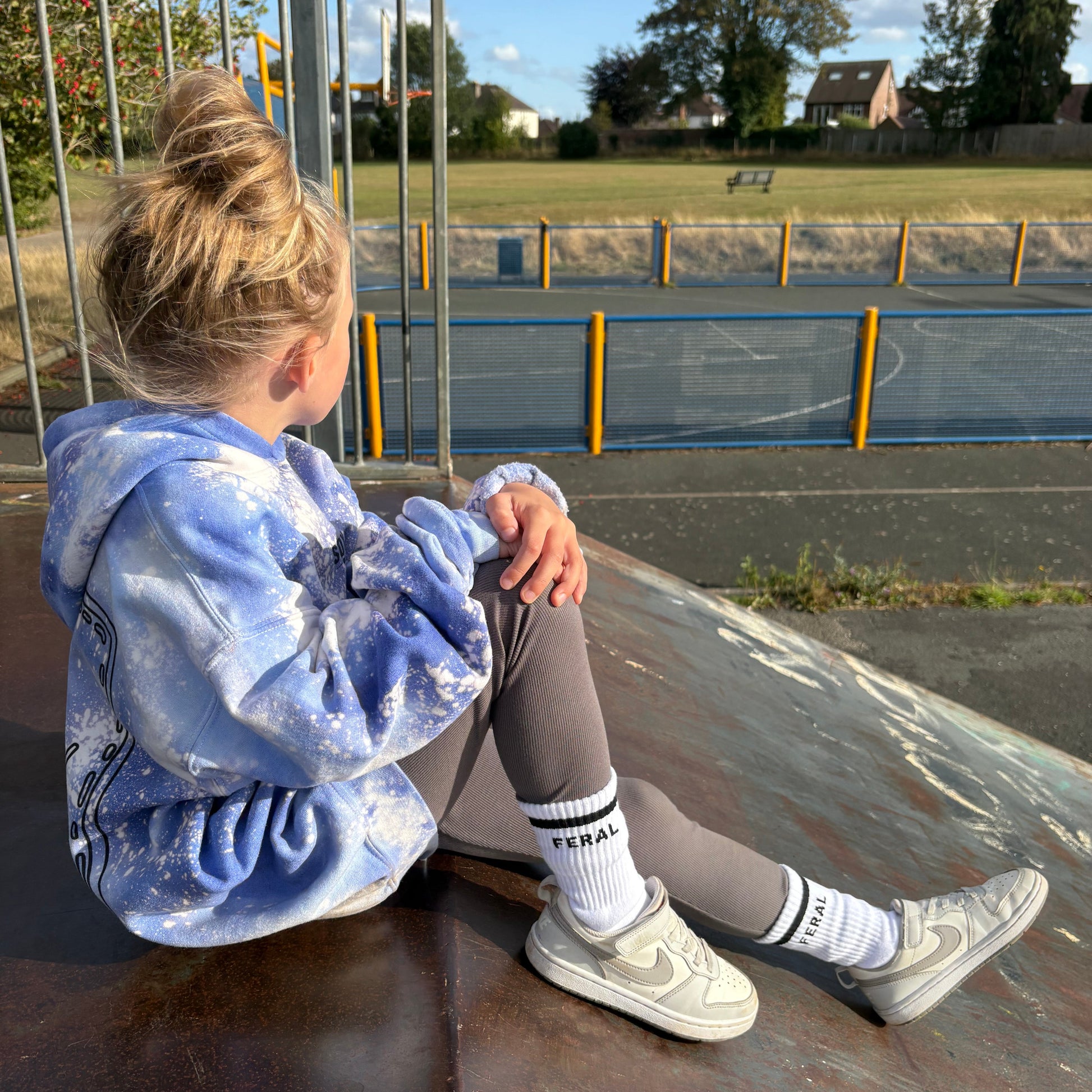 feral kids feral outdoors kids socks gift ideas funny socks quoted socks quote Sox UK cotton socks youth socks