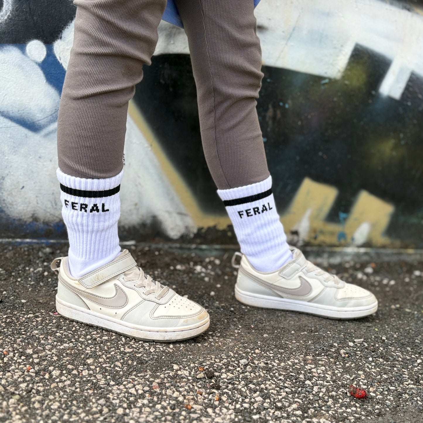 feral kids ferall outdoors kids socks gift ideas unny socks quoted socks quote Sox Uk cotton socks youth socks my kids feral
