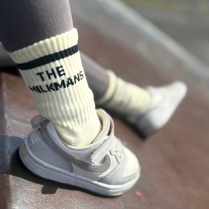 the milkman milk socks kids socks teens socks funny socks quote quoted socks Sox UK